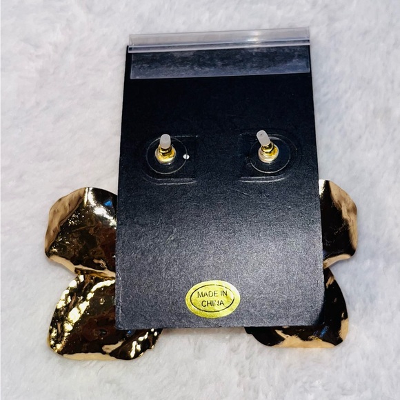 ATTERRI Gold Statement Earrings NEW! - Picture 3 of 7